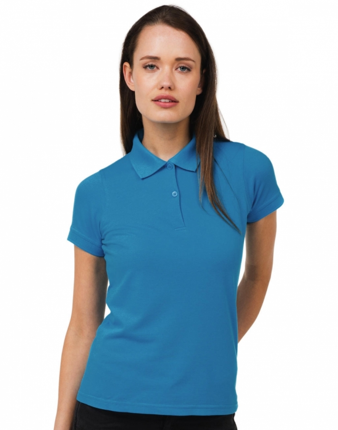 UniformeBucatari.ro - Tricou ospatar sau barman, model pure pique 180g, de dama