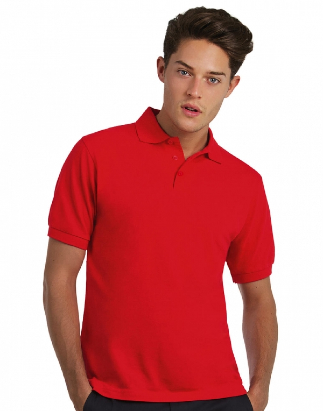 UniformeBucatari.ro - Tricou polo pique ospatar sau barman, model barbat 