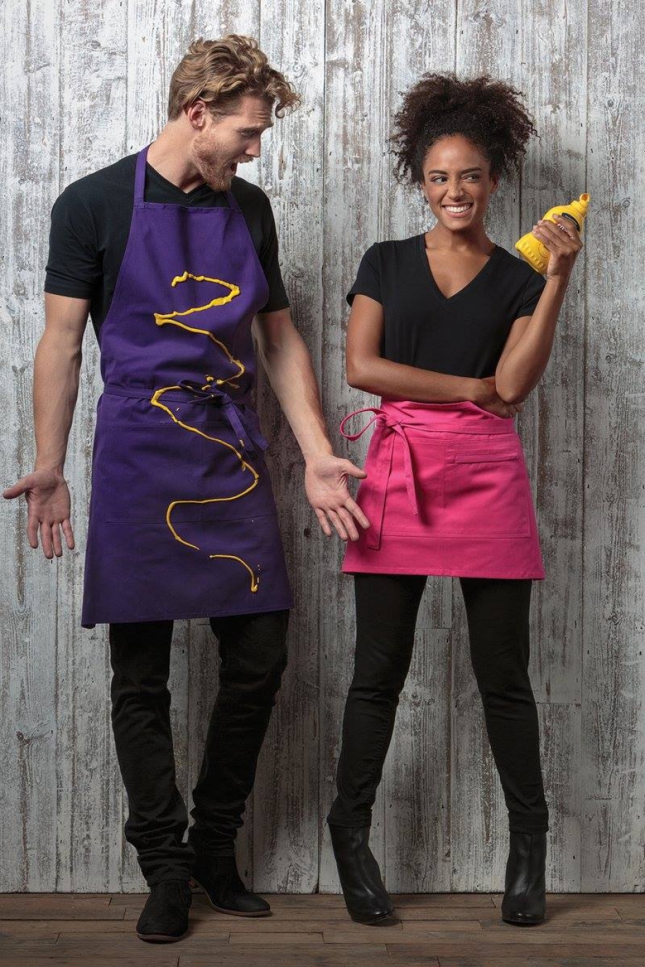 UniformeBucatari.ro - Sort ospatar barman, scurt tip fusta, buzunar central, unisex