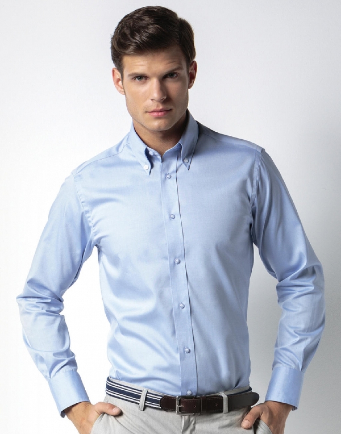 Camasa receptioner hotel, model Premium Oxford maneca lunga, de barbat