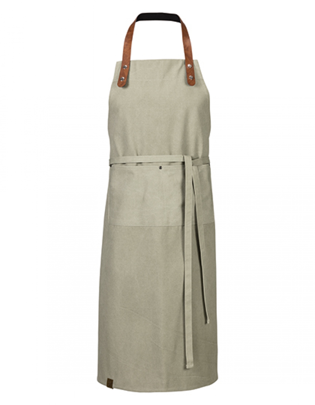 Uniforme Restaurant - Sort ospatar, cu pieptar, din canvas si bareta piele ecologica, unisex