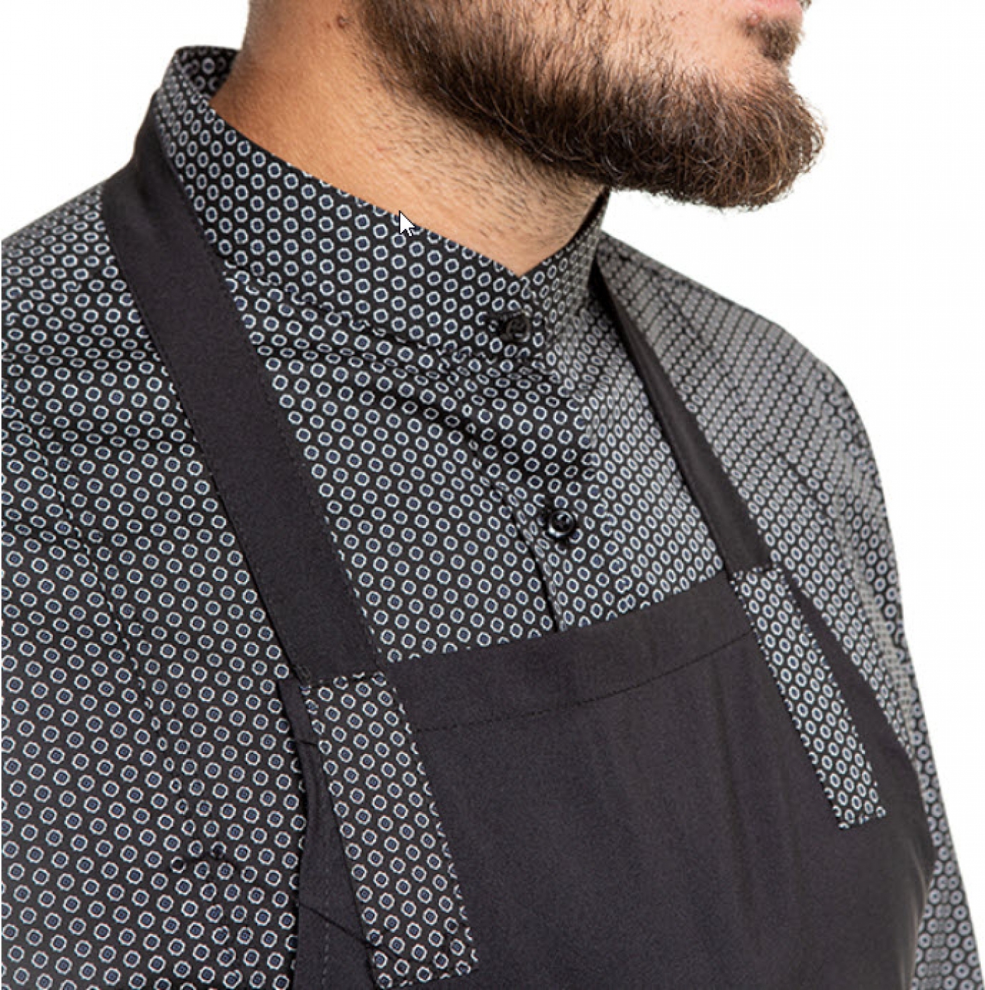 Uniforme ospatari - Sort ospatar, cu pieptar si buzunar central din piele ecologica, unisex