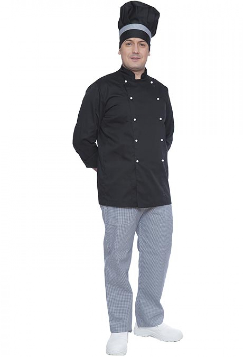 UniformeBucatari.ro - tunica bucatar clasica cu maneca lunga, model unisex