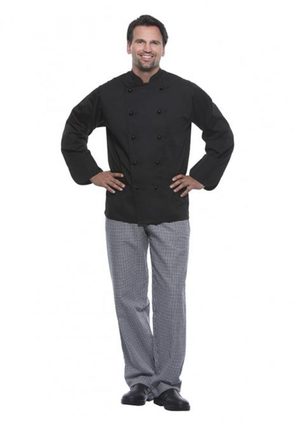 UniformeBucatari.ro - tunica bucatar clasica cu maneca lunga, model unisex