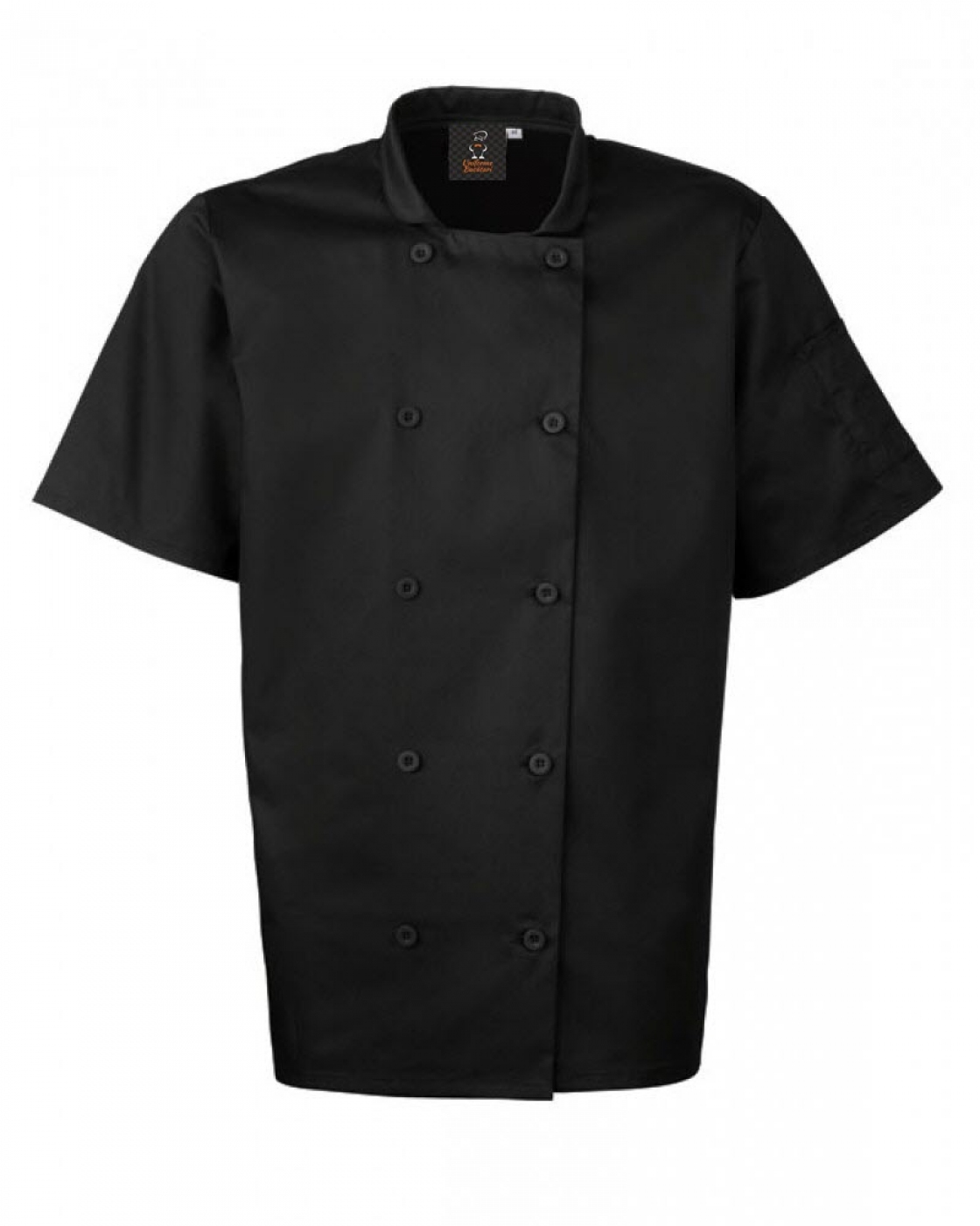 UniformeBucatari.ro - Tunica bucatar cu maneca scurta si nasturi, model unisex