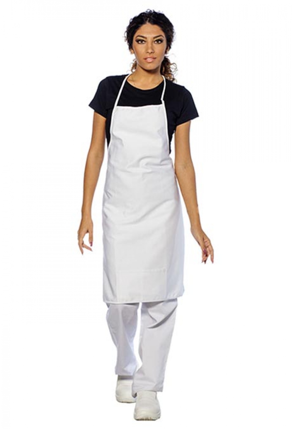 UniformeBucatari.ro -Sort cu pieptar pentru bucatar sau chef bucatar, model unisex