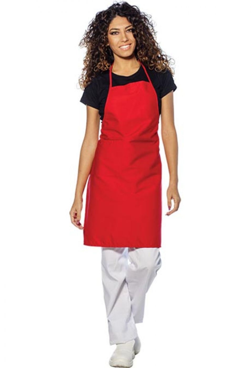 UniformeBucatari.ro - Sort cu pieptar bucatar sau chef bucatar cu buzunar lateral, model dama