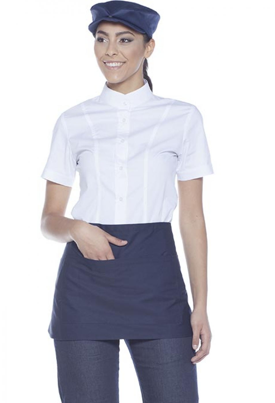 UniformeBucatari.ro - Sort tip fusta pentru bucatar sau chef bucatar cu buzunar central, unisex