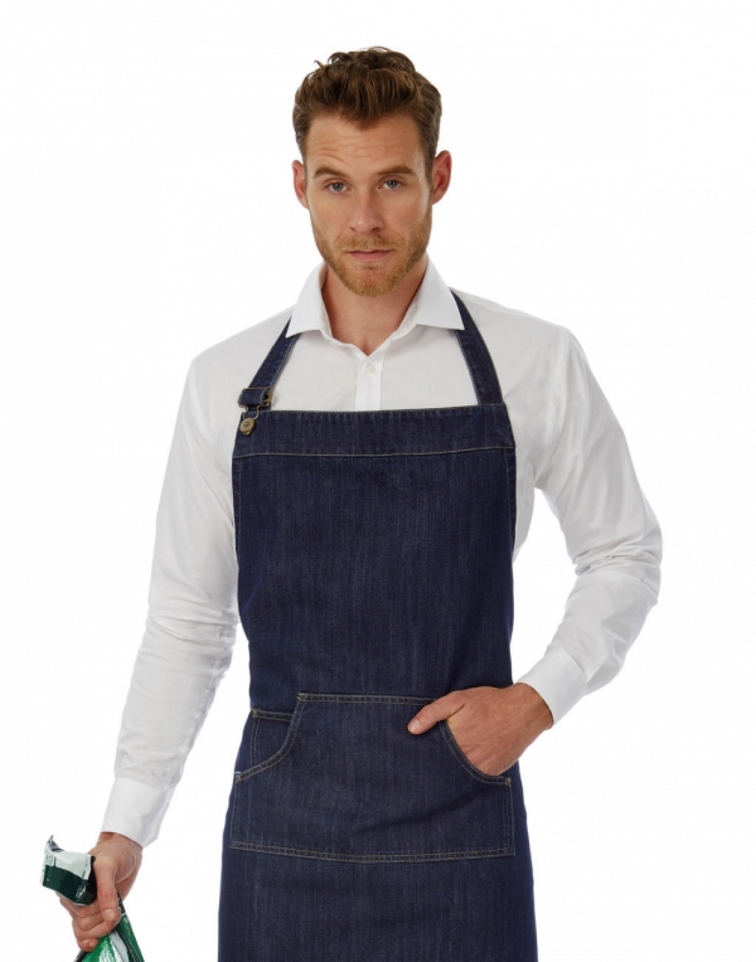UniformeBucatari.ro - Camasa ospatar sau barman, model premium Black Tye cu maneca lunga, de barbat