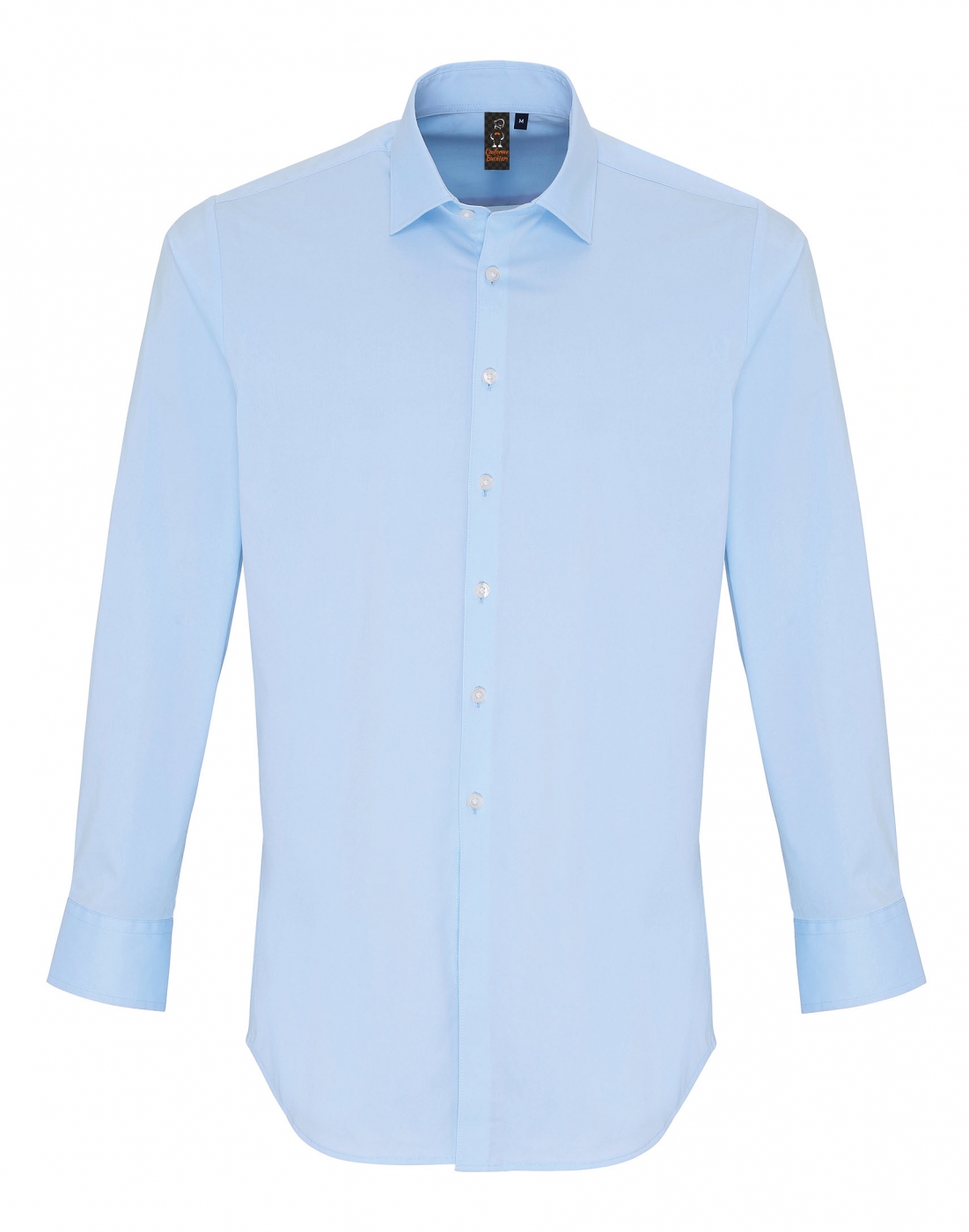 UniformeBucatari.ro - Camasa ospatar, cu guler drept, model slim fit, barbat