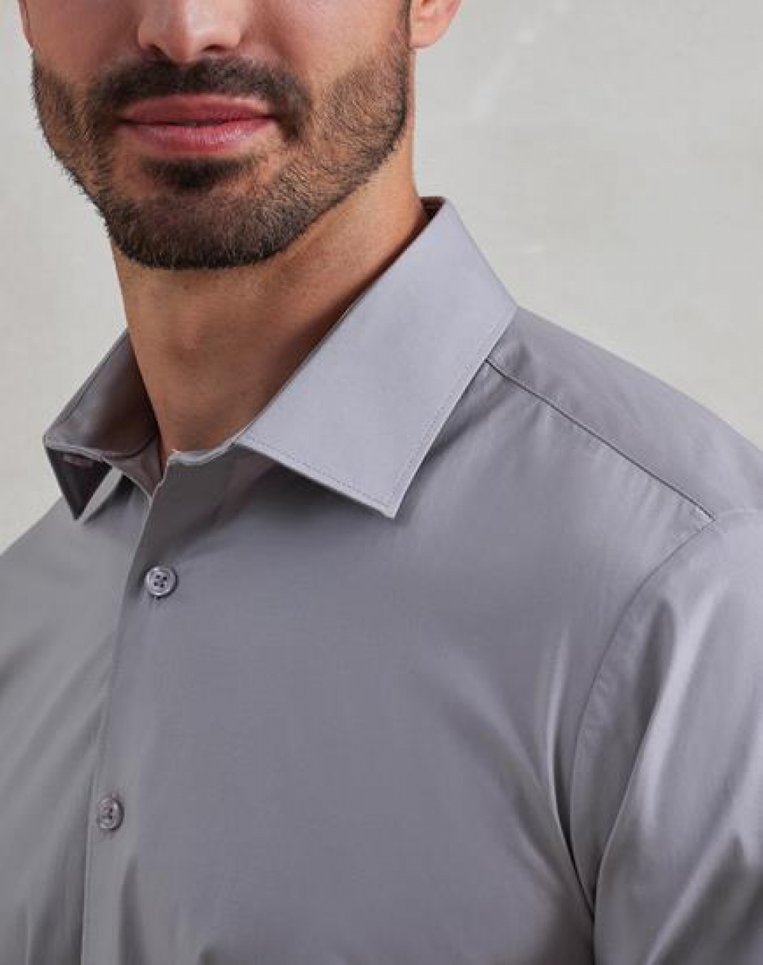 UniformeBucatari.ro - Camasa ospatar, cu guler drept, model slim fit, barbat