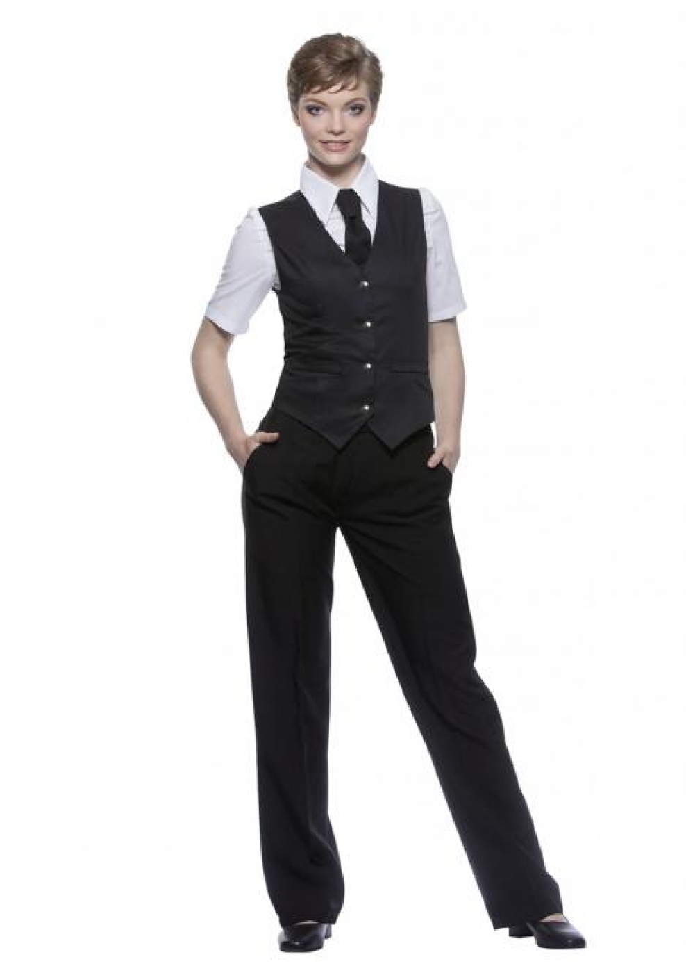 Uniforme Ospatari - Vesta ospatar | Model clasic cambrat de dama