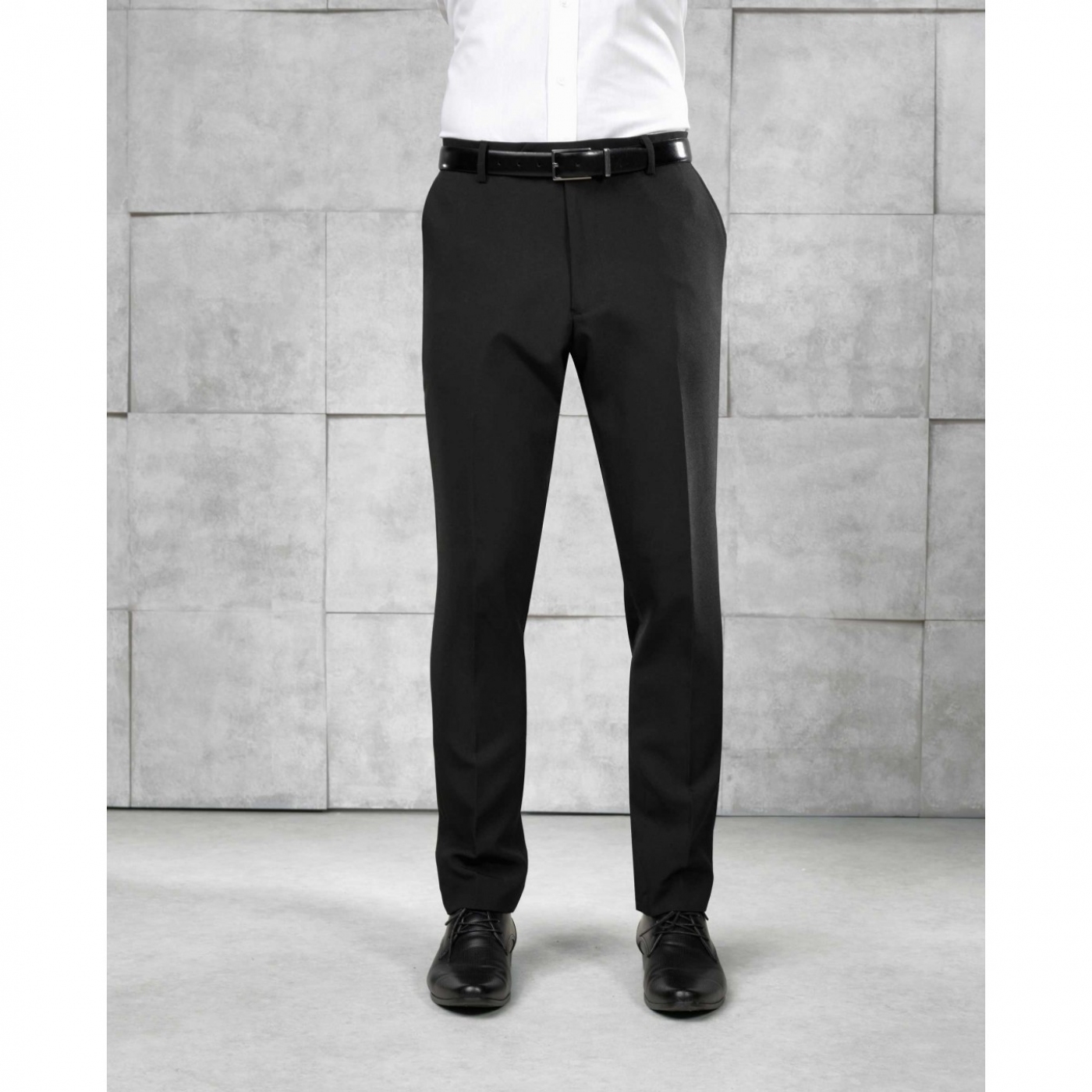 UniformeBucatari.ro - Pantaloni ospatari, model regular fit, din stofa, pentru barbati