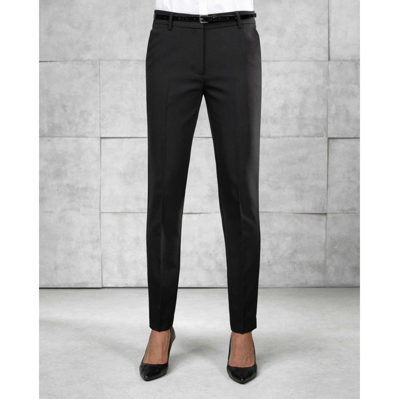 UniformeBucatari.ro - Pantaloni ospatari, model regular fit, din stofa, pentru femei