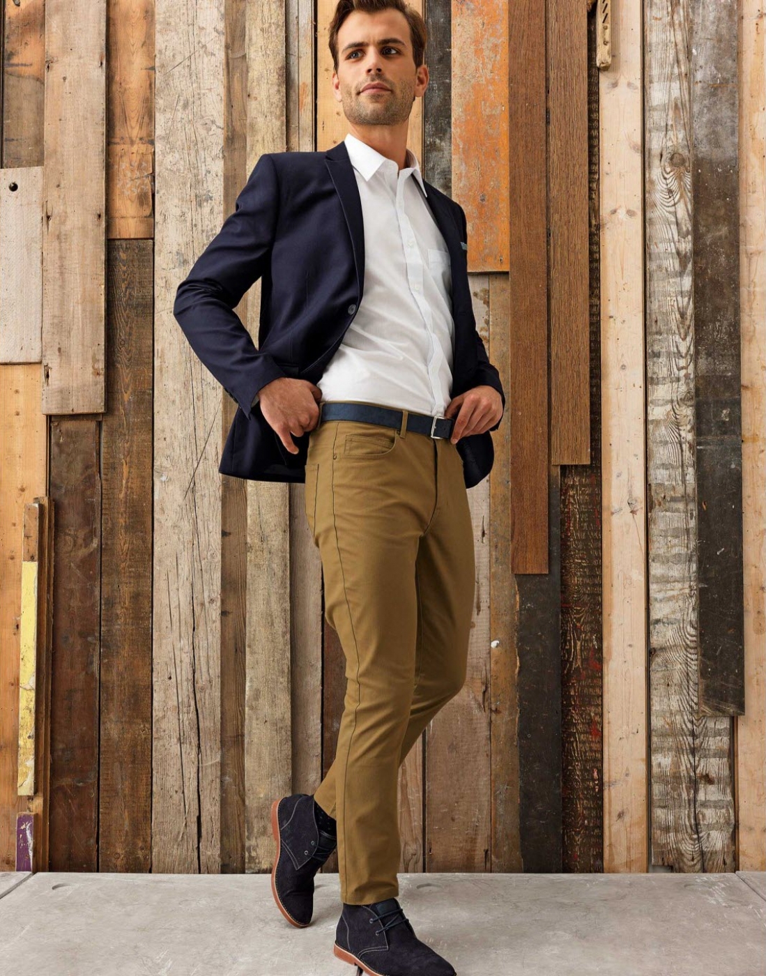 Uniforme Ospatari - Pantaloni ospatar, model chino clasic, de barbat