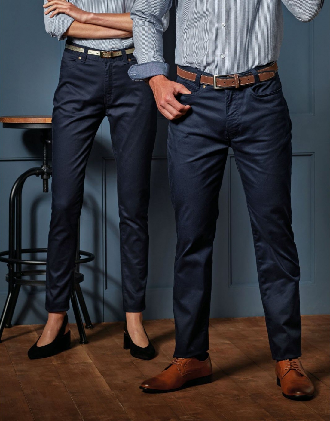 Uniforme Ospatari - Pantaloni ospatar, model chino clasic, de barbat