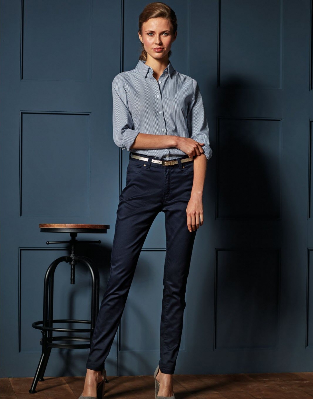 Uniforme Ospatari - Pantaloni ospatar, model chino clasic, de dama