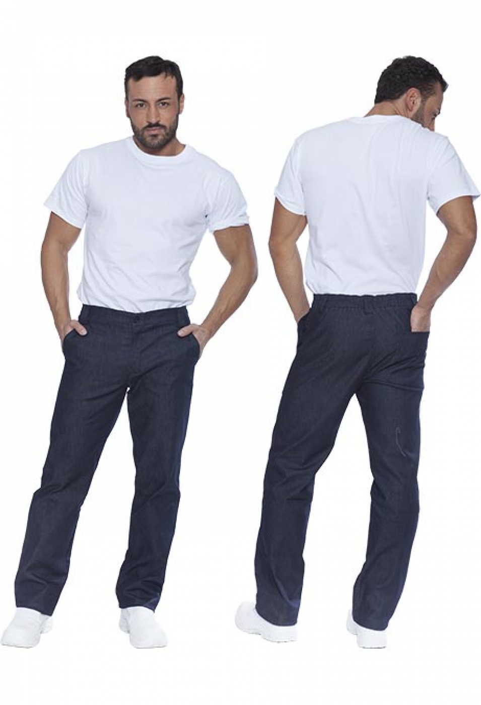Pantalon ospatar material jeans denim, model barbat