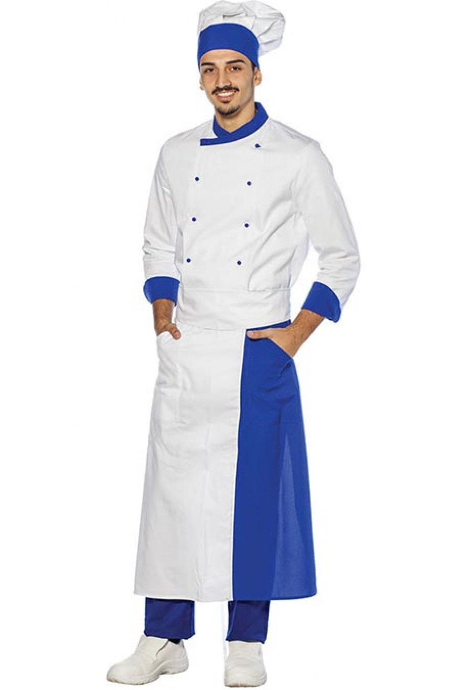 UniformeBucatari.ro - Sort tip fusta bicolor pentru bucatar sau chef bucatar, unisex