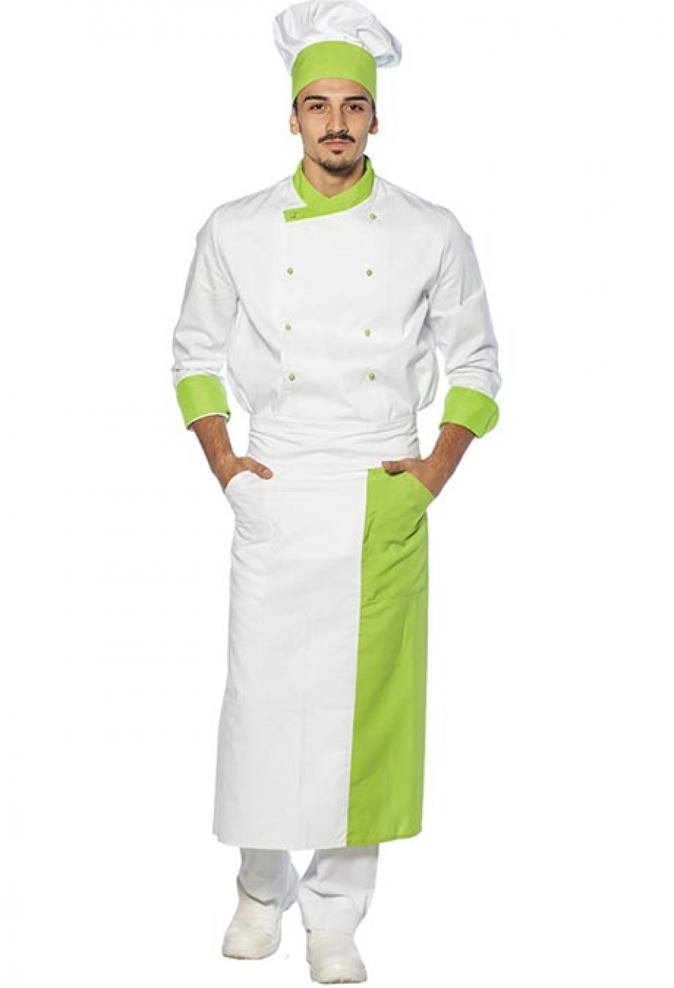 UniformeBucatari.ro - Sort tip fusta bicolor pentru bucatar sau chef bucatar, unisex