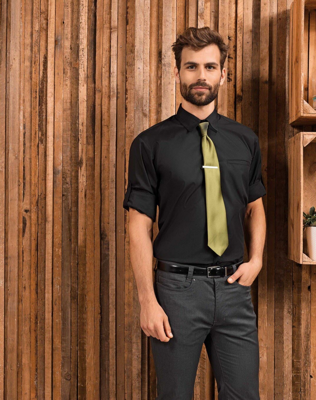 Uniforme Ospatari - Camasa ospatar, regular fit maneci reglabile, de barbat
