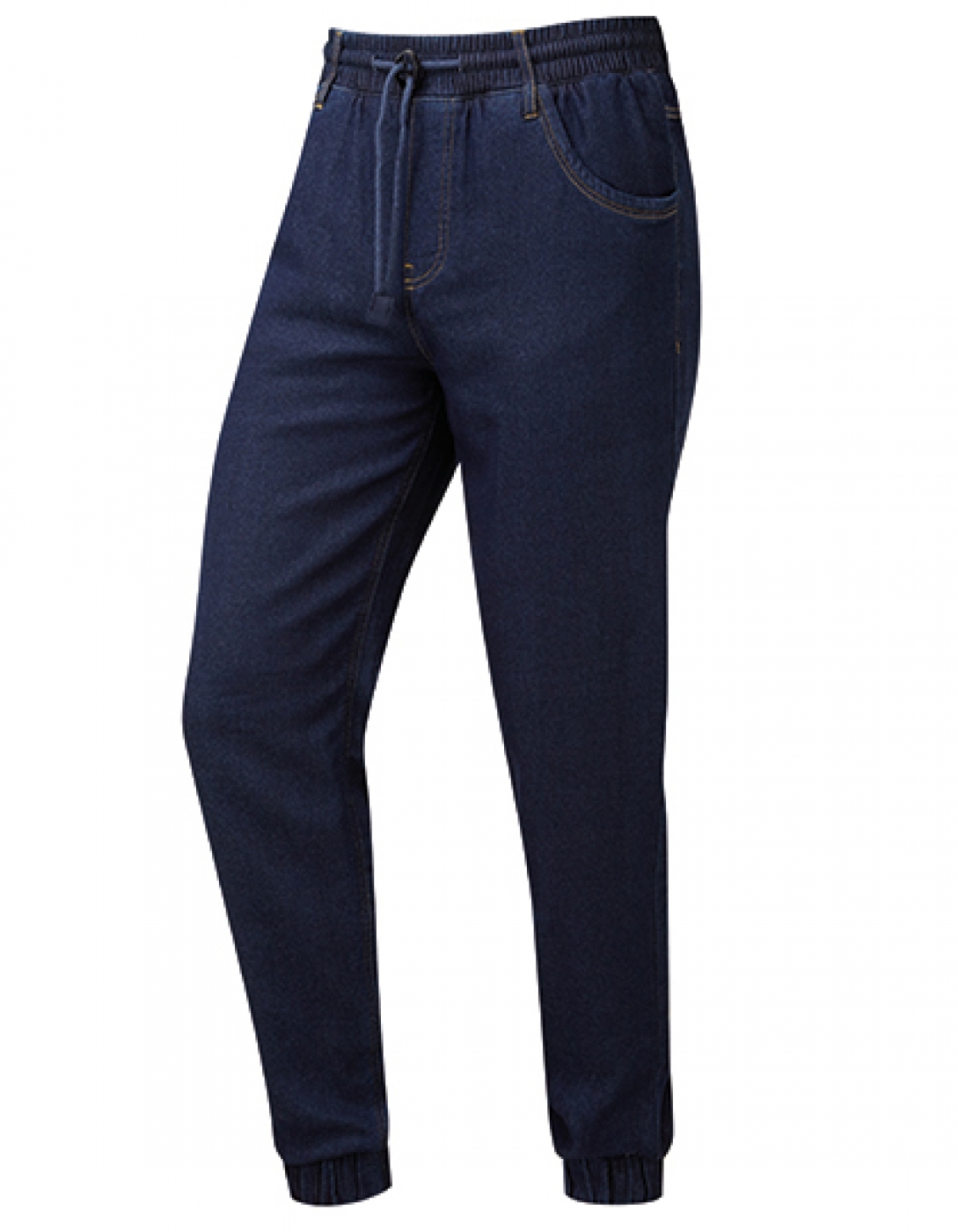 UniformeBucatari.ro - Pantalon bucatar, model jogger din demin - jeans, unisex