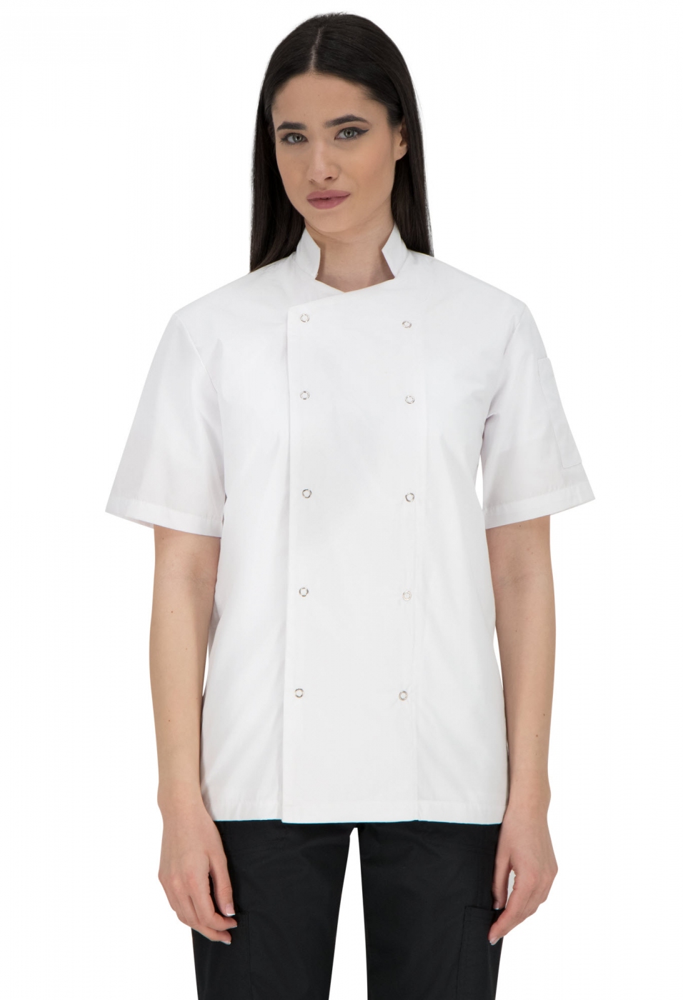 UniformeBucatari.ro - Jacheta tip tunica bucatar, model clasic cu capse, unisex