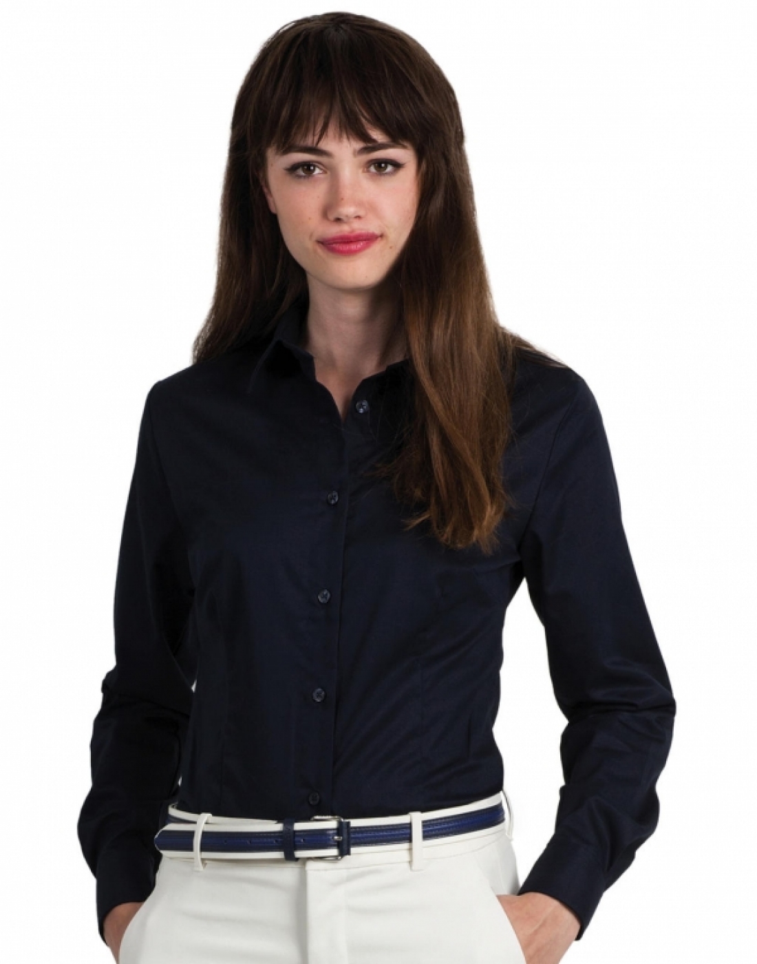 Uniforme Receptioneri - Camasa Premium tesatura Twill, cu maneca lunga, dama