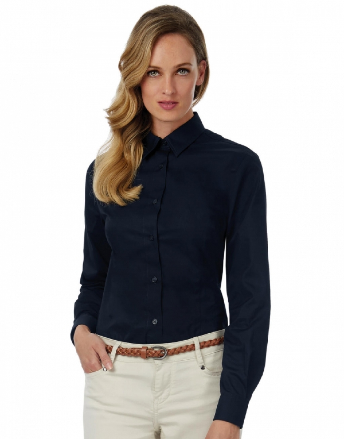 Uniforme Receptioneri - Camasa Premium tesatura Twill, cu maneca lunga, dama