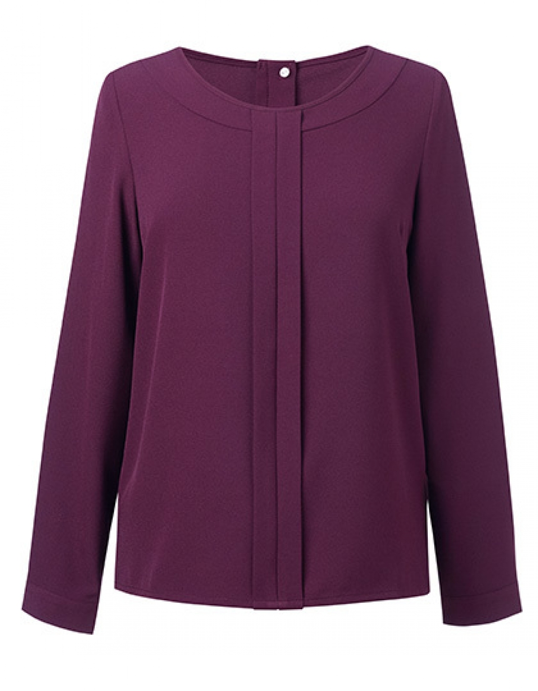Uniforme Receptioneri - Bluza de dama, subtire cu maneca lunga, guler barcuta si fermoar la spate
