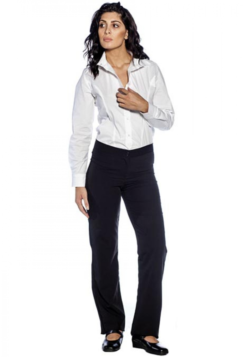 UniformeBucatari.ro - Pantalon receptioner model clasic slim fit din stofa de dama