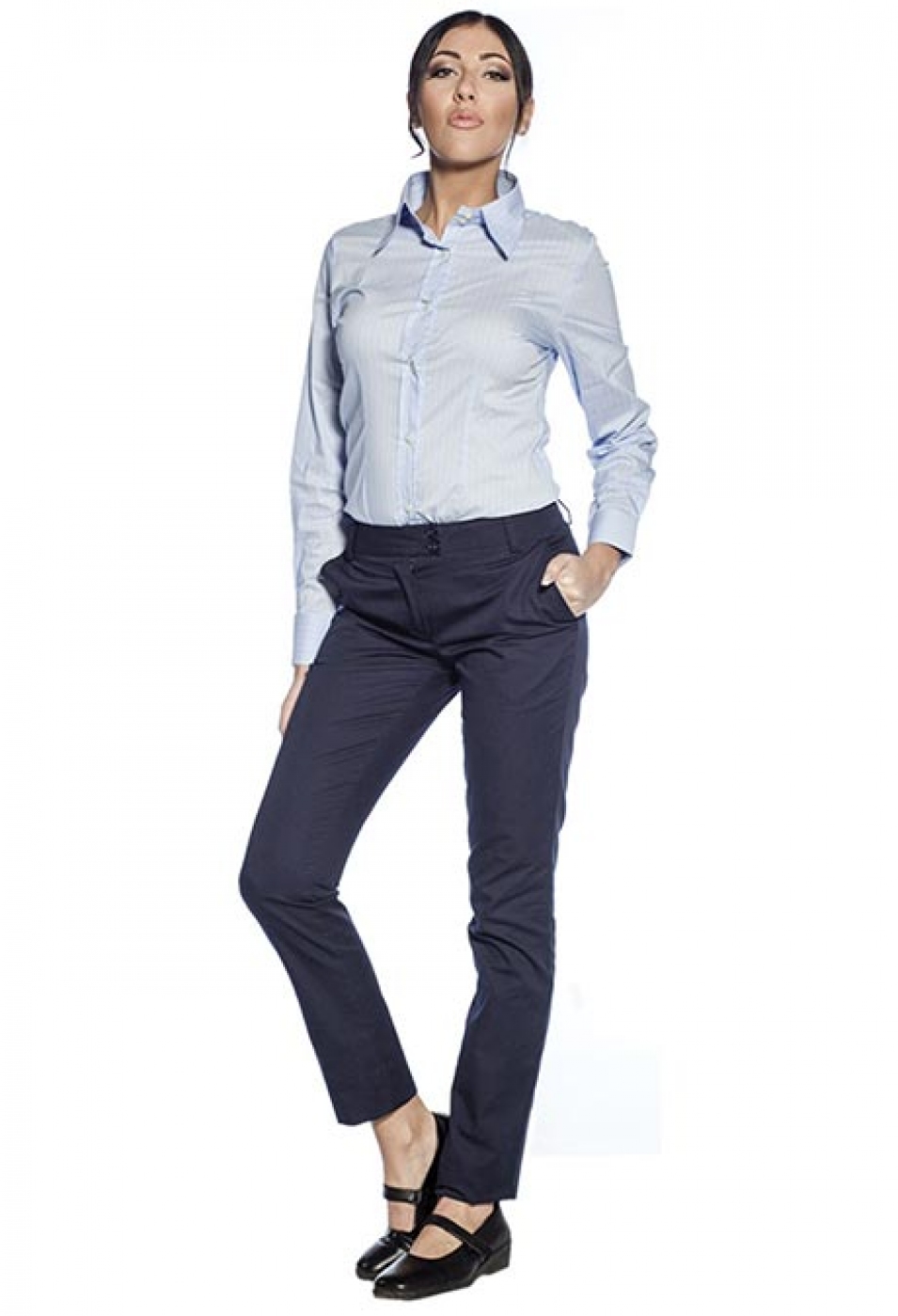 UniformeBucatari.ro - Pantalon receptioner model casual din bumbac de dama