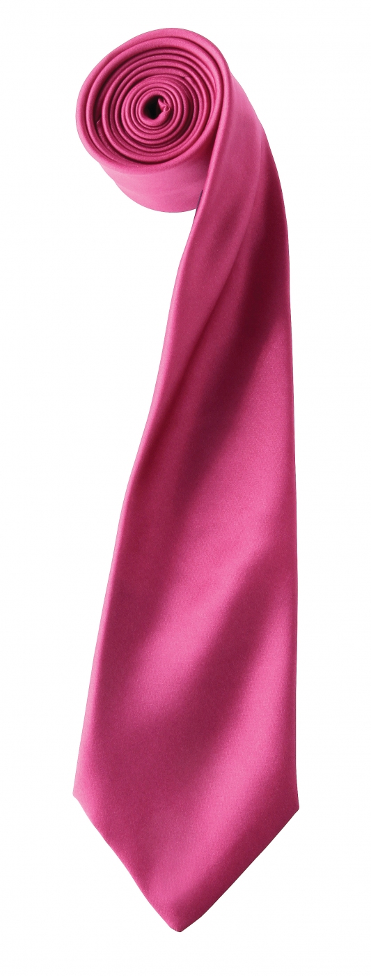Uniforme Receptioneri - Cravata uni din satin lucios pentru receptioner hotel