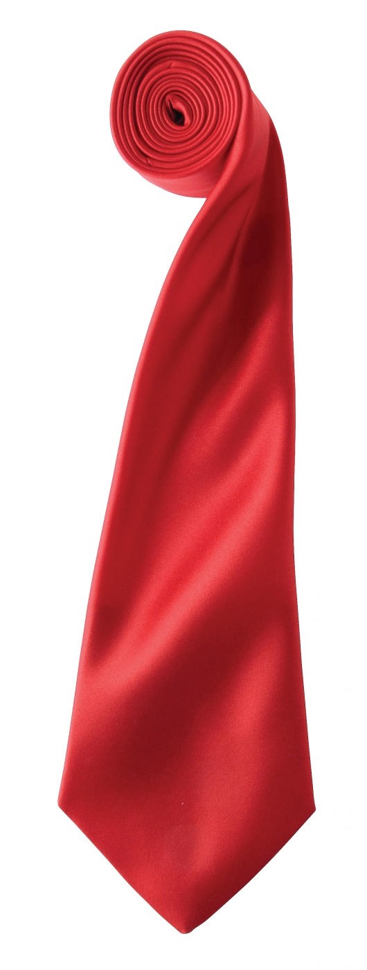 Uniforme Receptioneri - Cravata uni din satin lucios pentru receptioner hotel