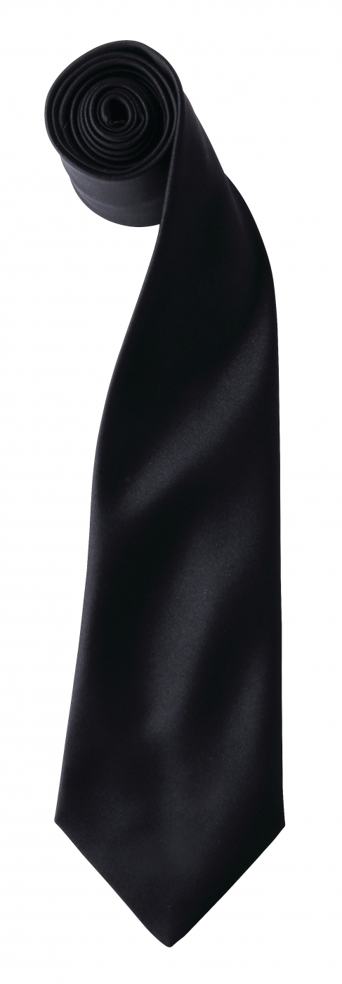 Uniforme Receptioneri - Cravata uni din satin lucios pentru receptioner hotel
