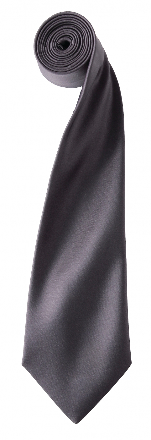 Uniforme Receptioneri - Cravata uni din satin lucios pentru receptioner hotel