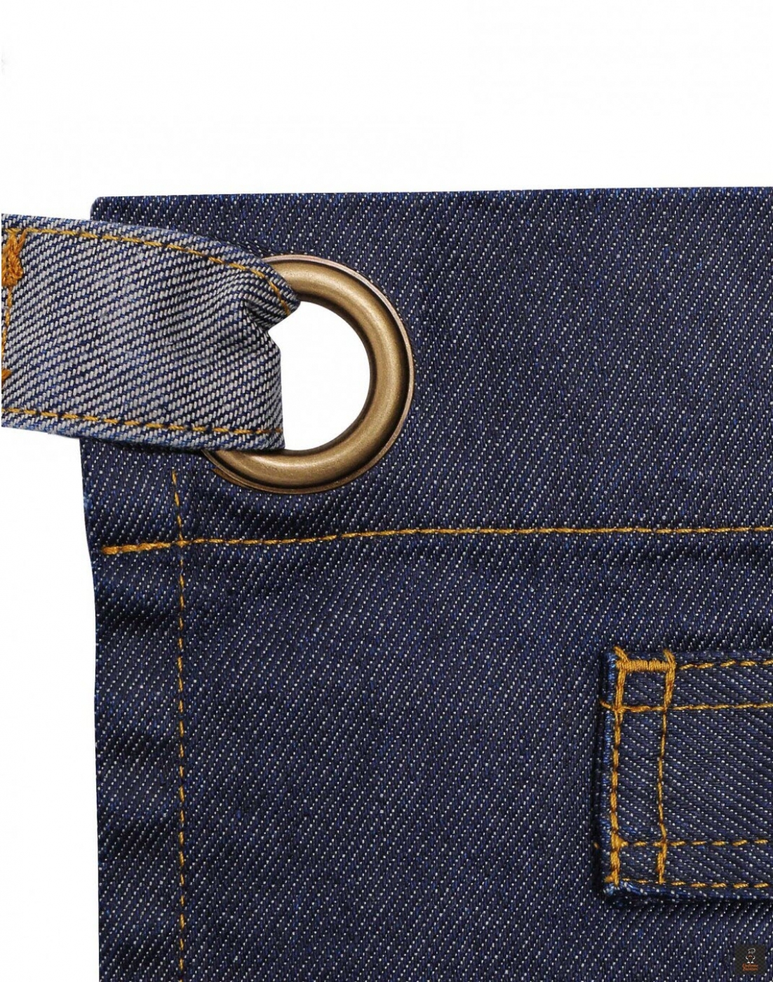 Uniforme Ospatari - Sort scurt din jeans cerat impermeabil, unisex