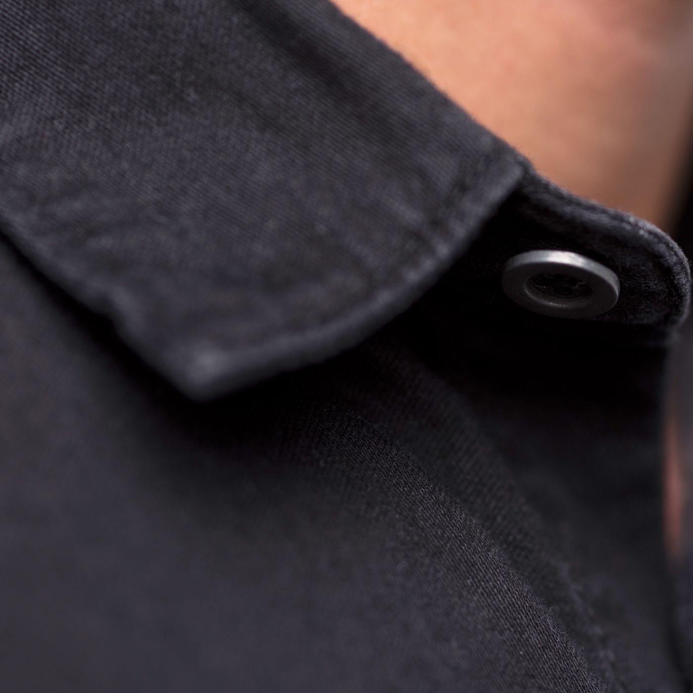 Uniforme Ospatari - Camasa ospatar, model simplu din denim cu maneca lunga, de barbat