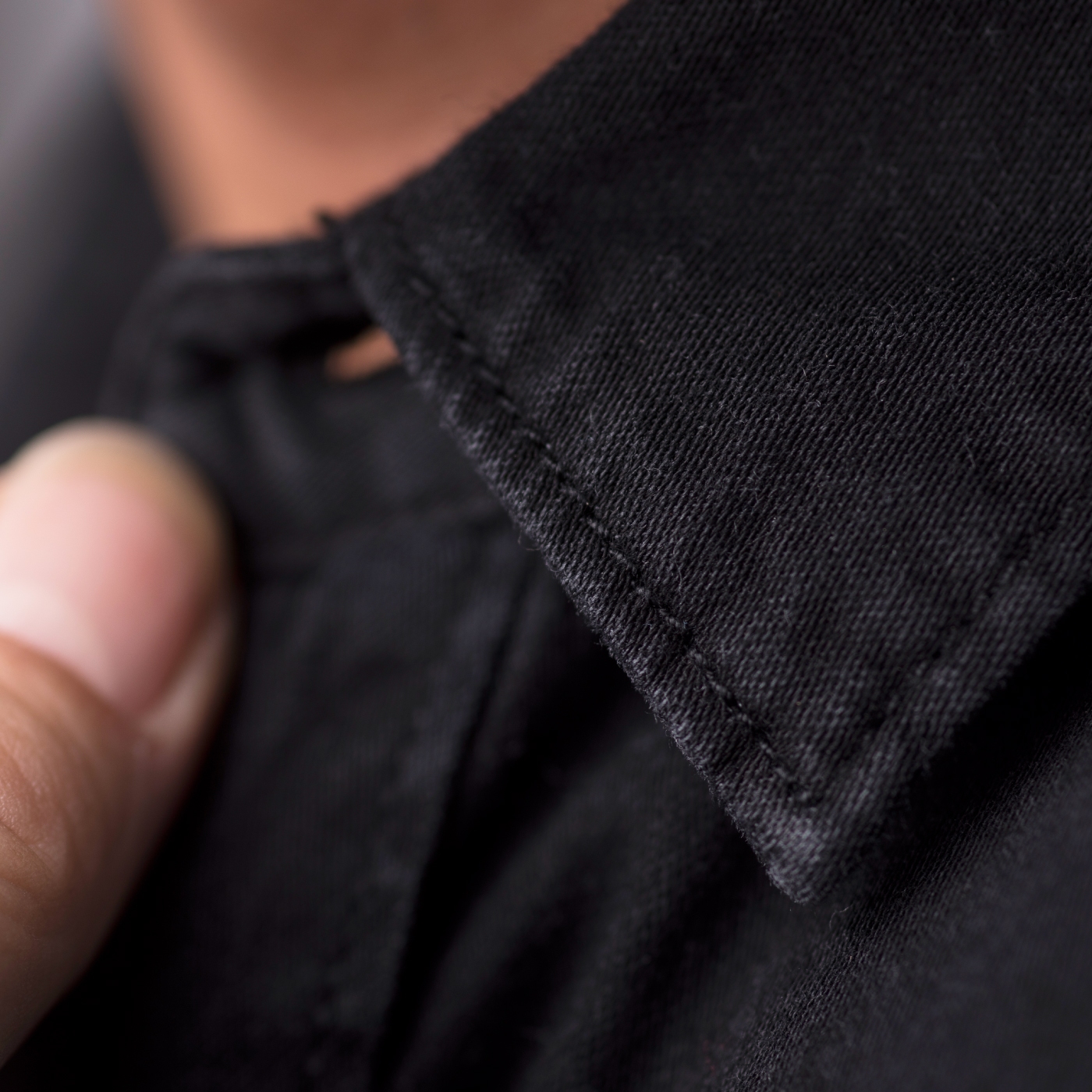 Uniforme Ospatari - Camasa ospatar, model simplu din denim cu maneca lunga, de barbat