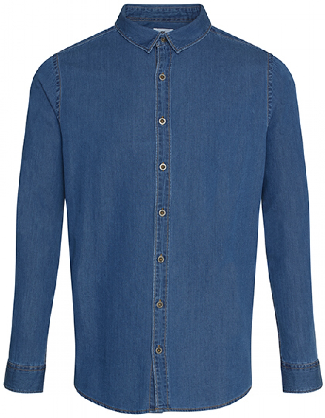 Uniforme Ospatari - Camasa ospatar, model simplu din denim cu maneca lunga, de barbat