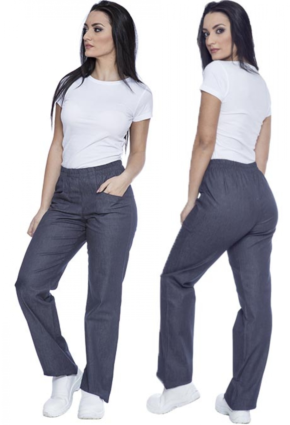 Pantalon ospatar material jeans denim, model dama