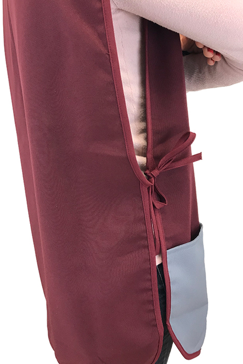 Uniforme Curatenie - Vesta femeie serviciu - camerista, model bicolor cu buzunare