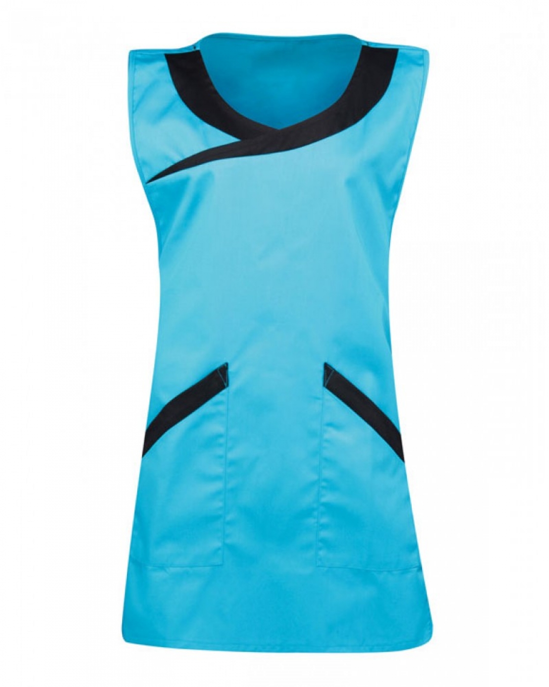 Uniforme Curatenie - Vesta femeie serviciu - camerista, model asimetric cu buzunare