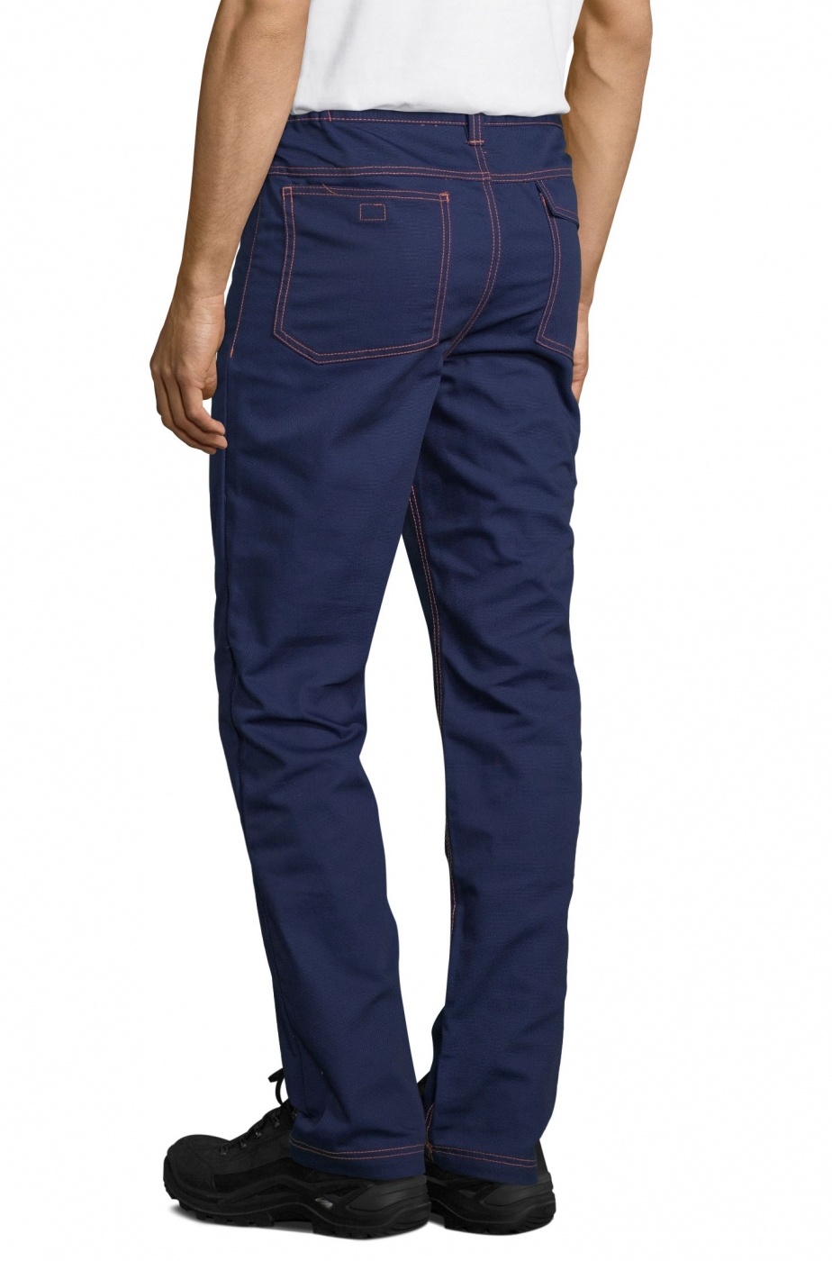 Uniforme Protectie - Pantaloni de lucru tip jeans cu 5 buzunare, material tercot