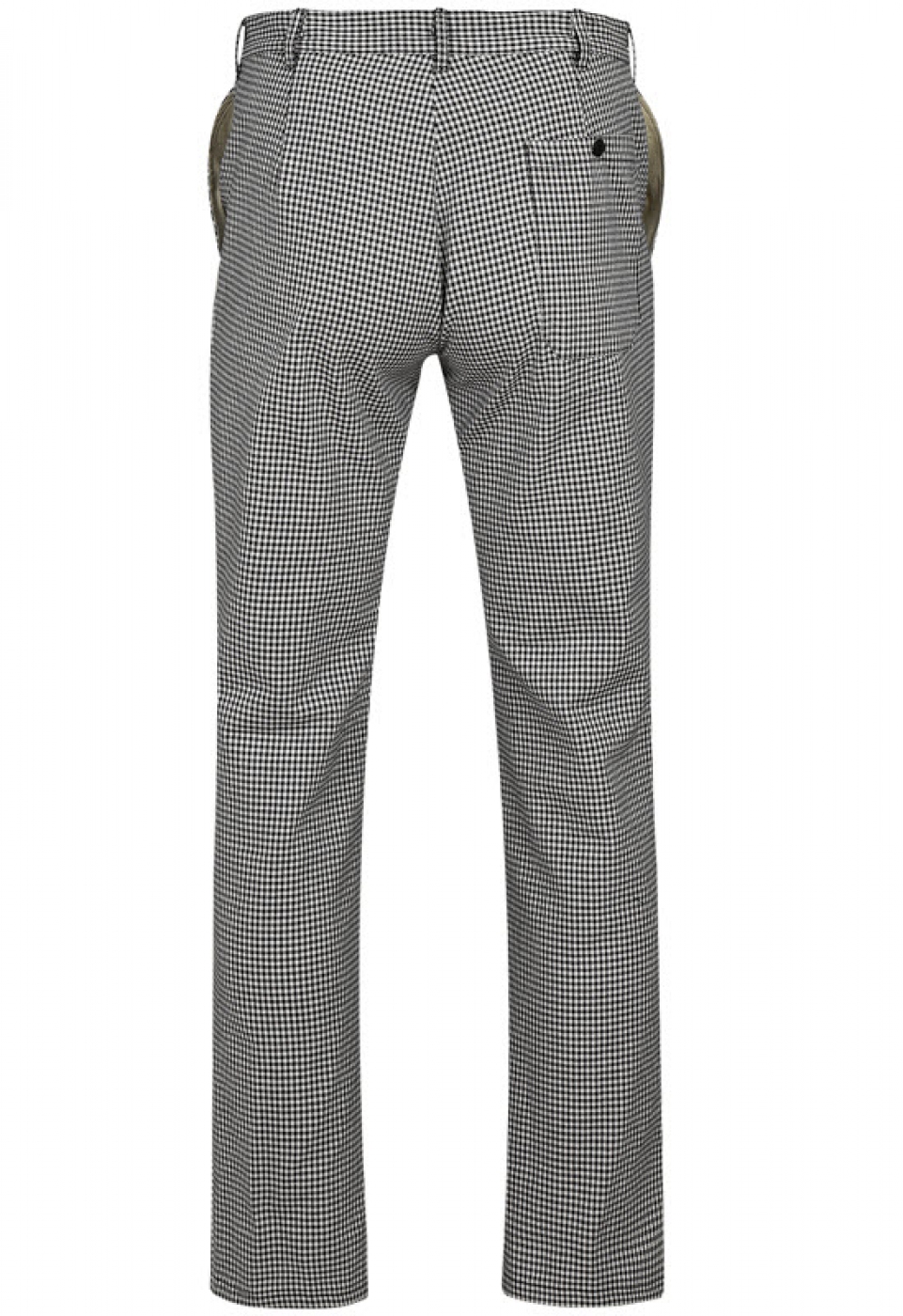 UniformeBucatari.ro - Pantalon de bucatar, din pepit cu fermoar si buzunare interioare, de barbat