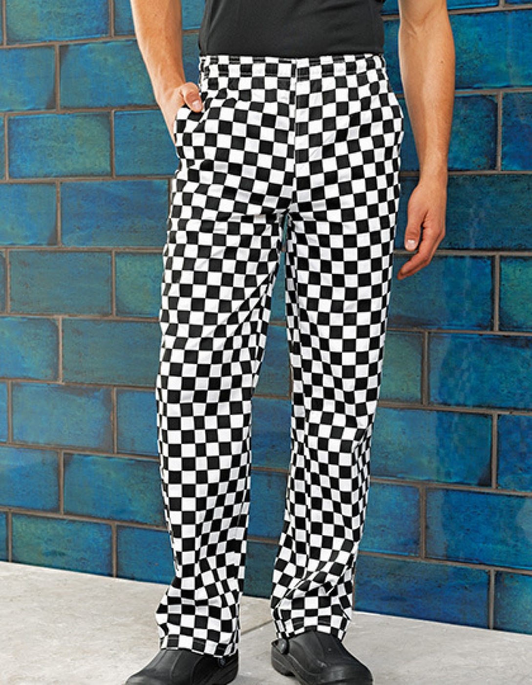 UniformeBucatari.ro - Pantalon bucatar cu snur, elastic si buzunare interioare, unisex