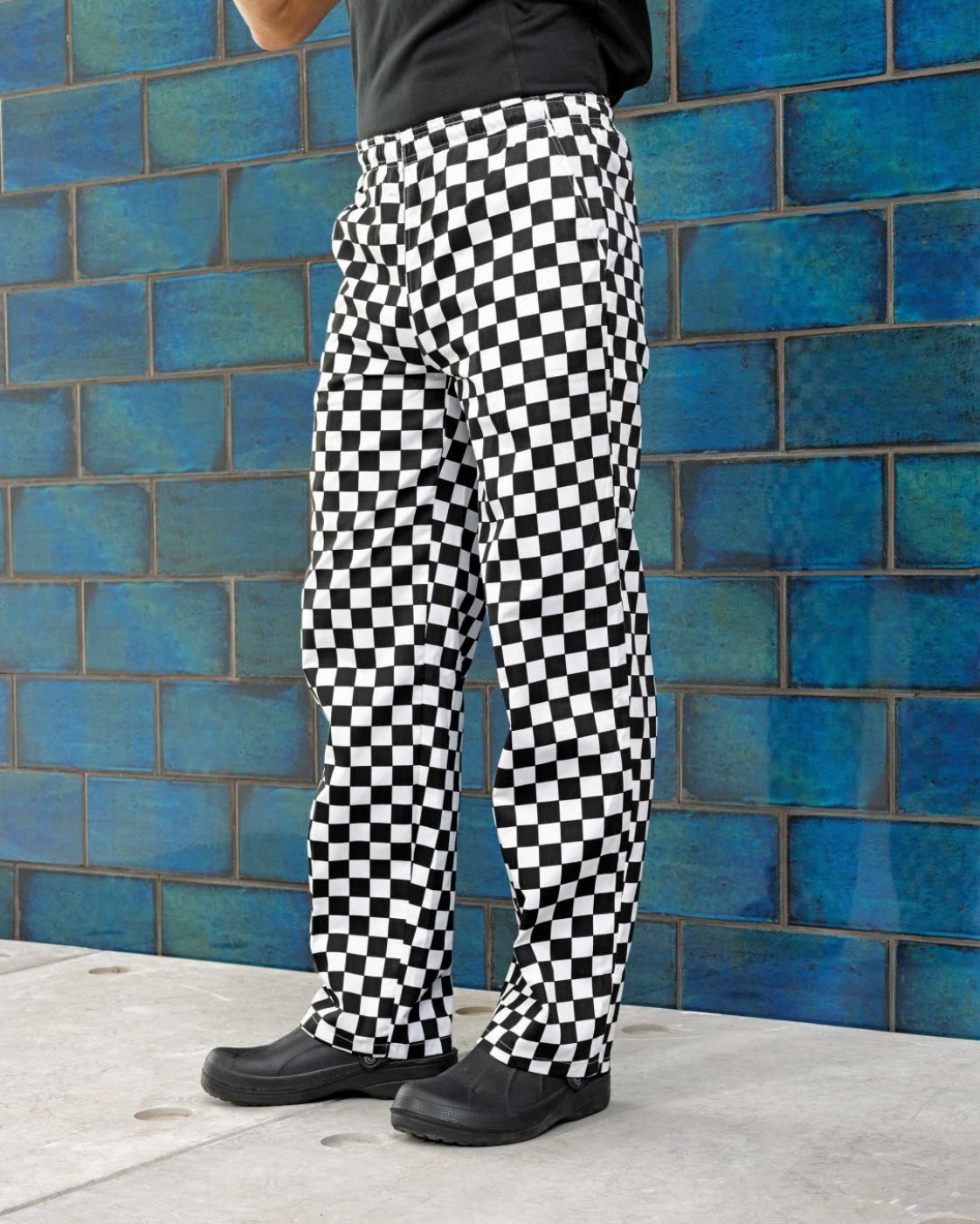 UniformeBucatari.ro - Pantalon bucatar cu snur, elastic si buzunare interioare, unisex