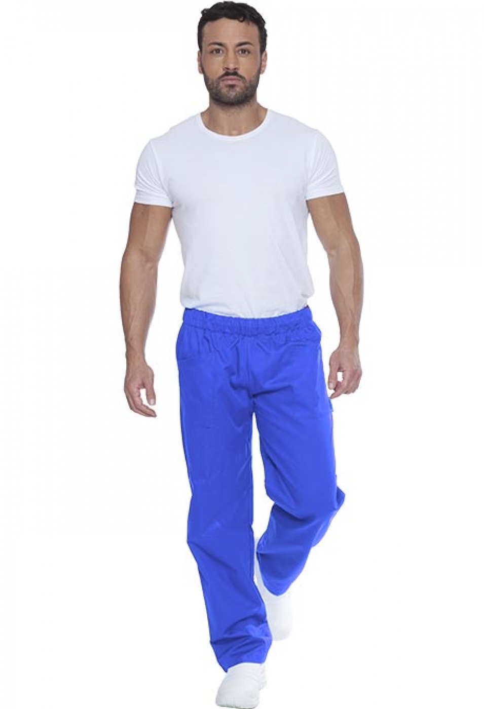 UniformeBucatari.ro - Pantalon bucatar cu buzunare aplicate si elastic, model unisex