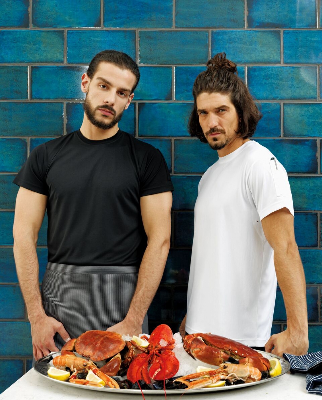 UniformeBucatari.ro - Tricou chef bucatar, material racoros, model casual, de barbat